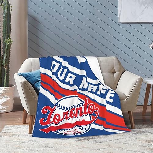 Miniatura 8 de Manta personalizada para fanáticos de la cama, regalo de béisbol con nombre y número de ciudad de béisbol, manta de forro polar de invierno y