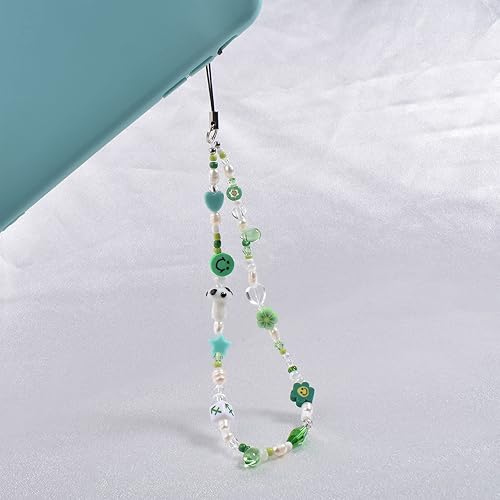 Miniatura 2 de Abalorio con cuentas para teléfono, correa de muñeca personalizada hecha a mano, llavero para teléfono