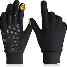 GXCROR Running Gloves Touchscreen Gloves Fleece Sports Gloves Warm Windproof Winter Gloves Glove Lining for Men and Women Outdoor