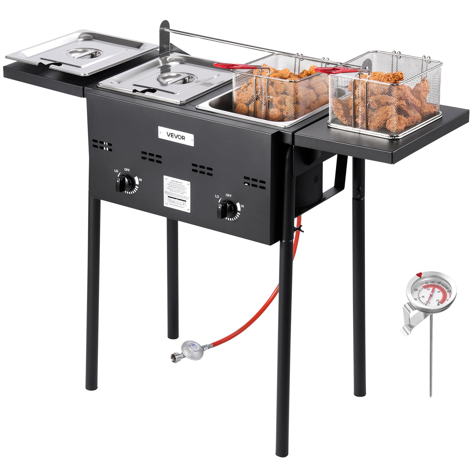 Friteuse au propane de jardin pour repas de famille et fêtes