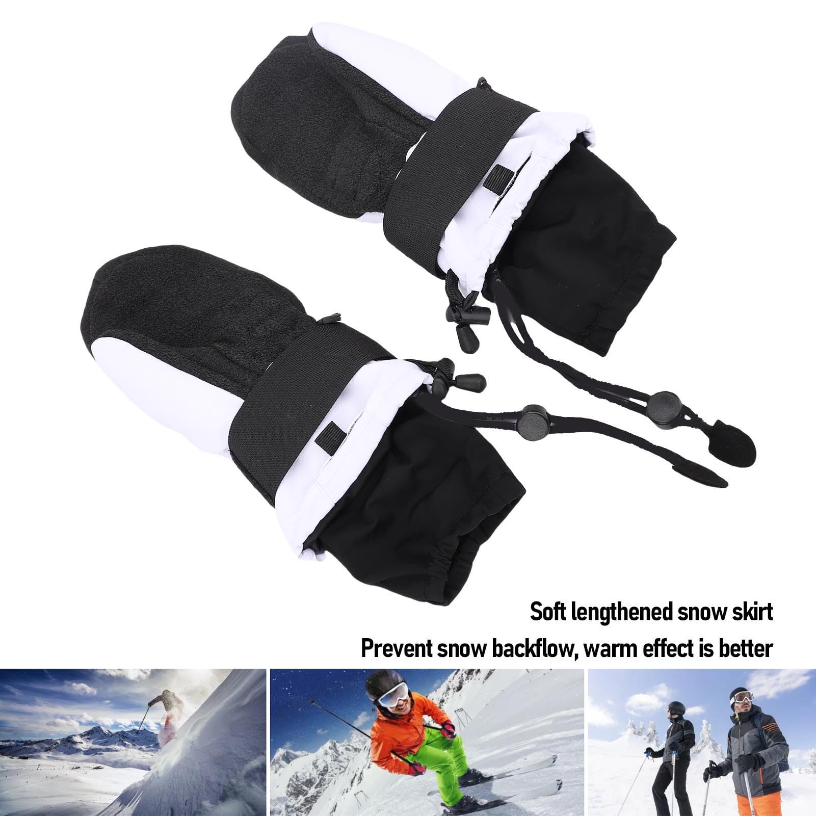 Sxhlseller per Sport Sulla Antivento con Protezioni per i Polsi | Impermeabili a 5 per Sci Ciclismo Escursionismo Alpinismo
