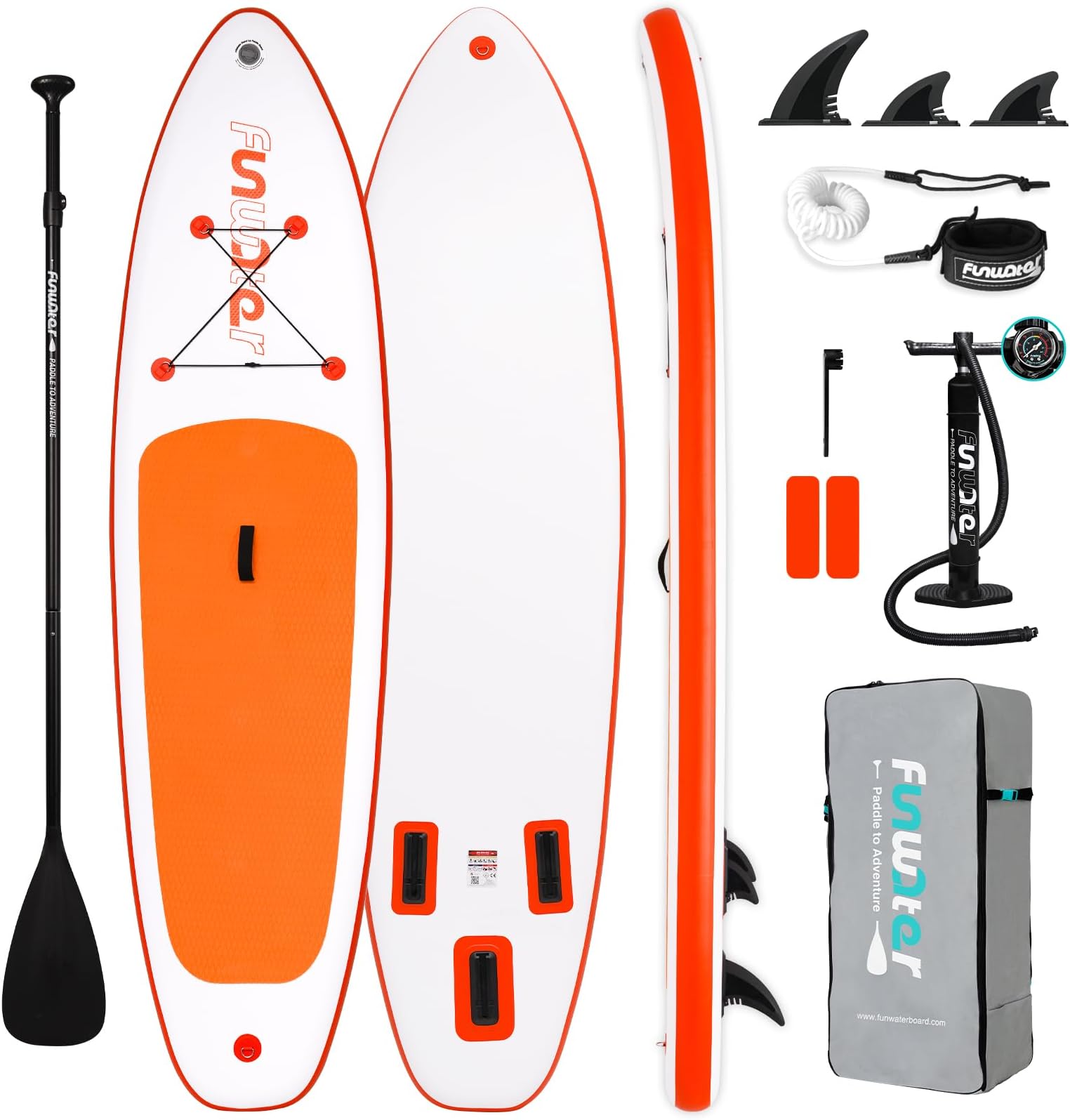 Inflatable Ultra-Light Stand Up Paddle Board for All Skill Levels with Premium SUP Paddleboard Accessories,Non-Slip Comfort Deck for Youth & Adults