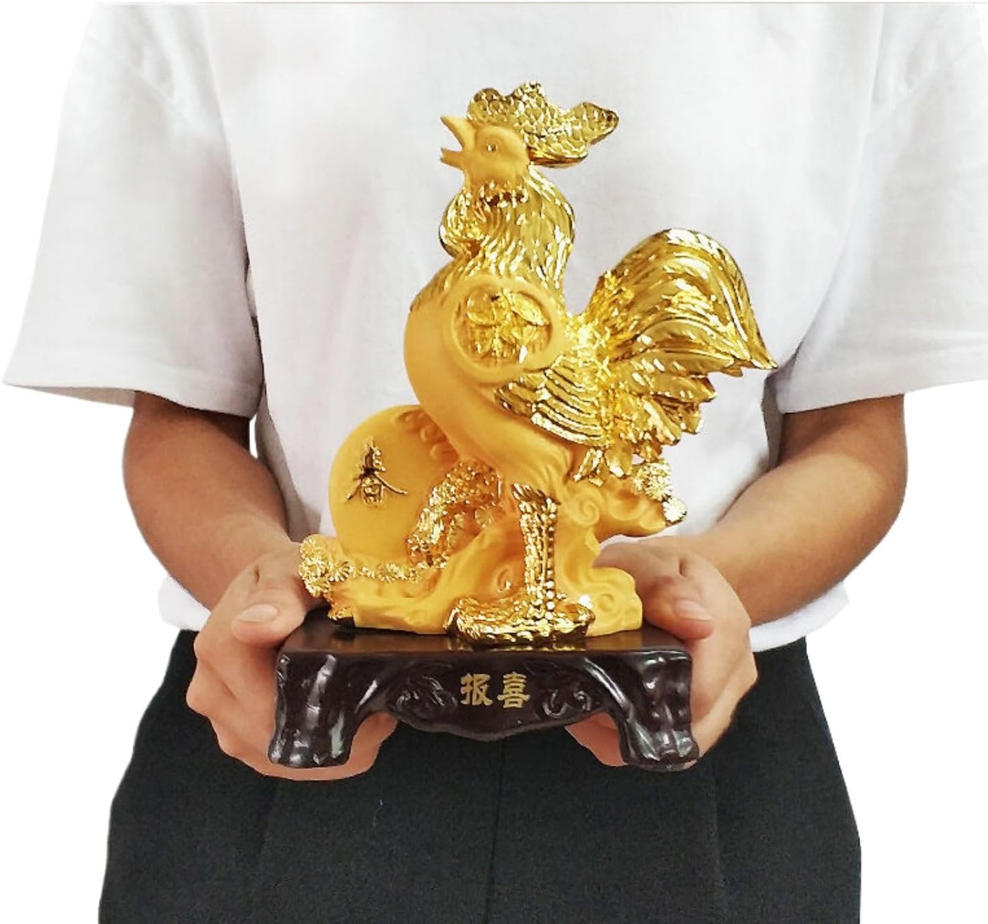 Brass Chinese Zodiac Feng Shui Figurine Deco, 十二生肖摆件 Feng Shui Figurine Home Office Decor Chinese Gifts 全套12生肖鼠牛虎兔龙蛇马羊猴鸡狗猪树脂工艺品 9220