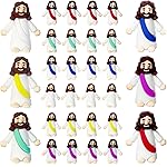 AKFAHOIF Mini Jesus Figures, Set of 30pcs Action Figures Little Jesus Figures, Tiny Jesus Figures to Hide and Seek Religious Gifts for Easter Egg Stuffers