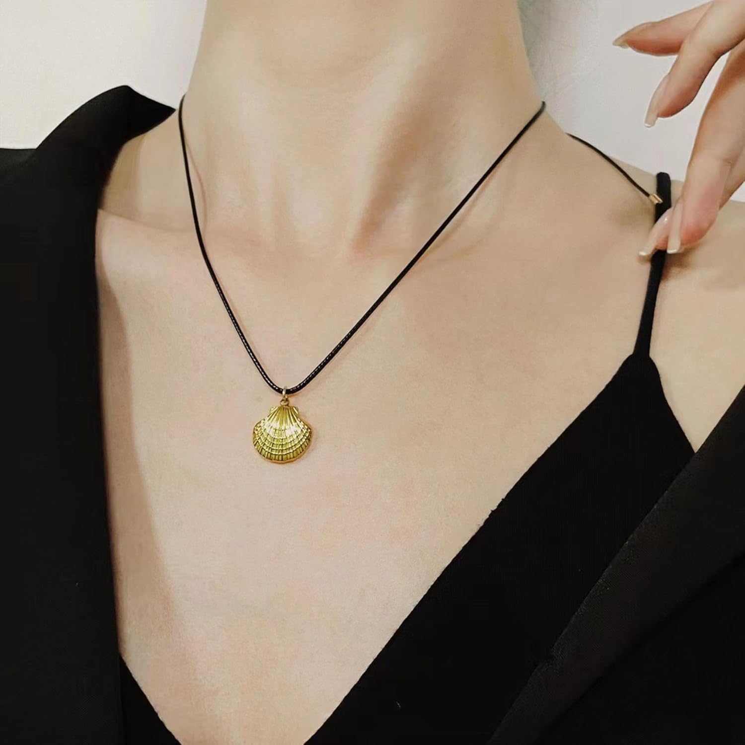 Seashell Necklace for Women Adjustable Long Chain Choker Pendant Beach Sea Shell Necklaces Jewelry - Image 3