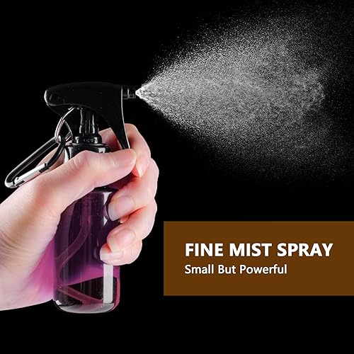 Miniatura 6 de TANSHINE Botella de spray pequeña de 1.7 fl oz, botellas de espray de agua de tamaño de viaje, botella de spray portátil desinfectante de manos con