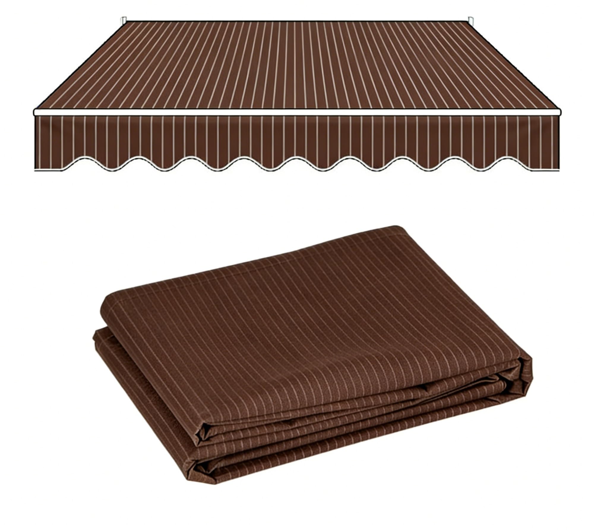 Toile de rechange pour store extérieur Sunsetter idéal pour ombrager le patio