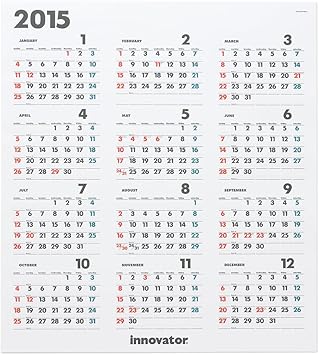 Amazon デザインフィル 15年版カレンダー イノベーター ポスター 壁掛 手帳 カレンダー 文房具 オフィス用品 Amazon デザインフィル 15年版カレンダー イノベーター ポスター 壁掛 手帳 カレンダー 文房具 オフィス用品