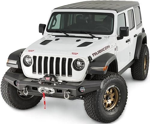 Miniatura 8 de WARN 101337 Serie Elite Parachoques delantero de ancho completo con tubo de protección de parrilla, Compatible con: Jeep Wrangler JL (2018-2020)