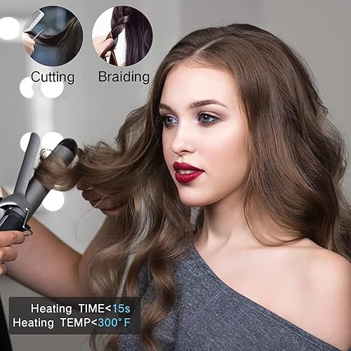 Miniatura 2 de Extensión de cabello humano 6D, color marrón oscuro, 10 filas para máquina de 1 generación, herramienta sin rastro, pistola para salón (14 pulgadas)