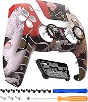 Vista 25 de eXtremeRate Luna Redesigned Front Shell Touchpad Compatible with ps5 Controller BDM-010 020 030 040 050, The 100 Cash Money Replacement Faceplate