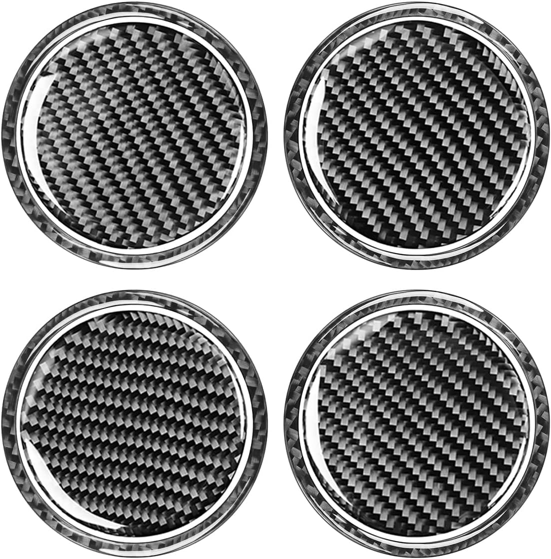 NVCNX Real Carbon Fiber Compatible with Jeep Wrangler JL Wrangler Unlimited JLU Gladiator JT Sport Rubicon Sahara 2018 2019 2020 2021 2022 2023 2024 Car Dash Air Vent Cover Trim Interior Accessories