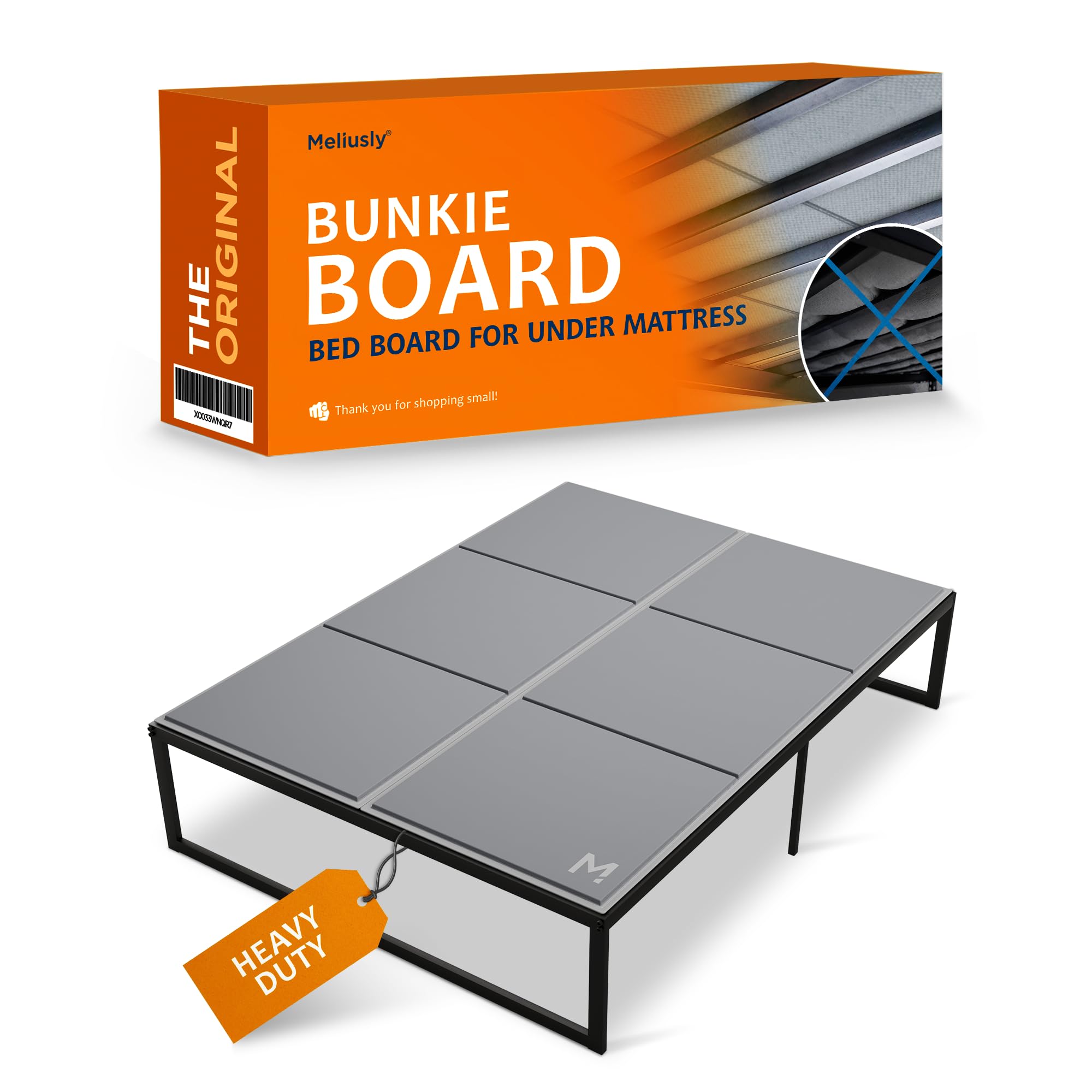 Photo 1 of ** SCRATCH DAMAGE**Meliusly Heavy Duty Bunkie Board Queen Size (60x80) - Non-Slip Breathable Bed Support Board for Slatted Bed Frame, Anti-Sag Under Bed Support, Noise Minimizing Moisture Resistant Bed Board