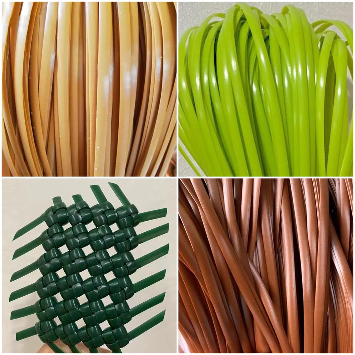Rattan Sintetico da 500G, Materiale di Riparazione in Rattan Intrecciato in Plastica per Intreccio di Cesti, Mobili da Giardino E Riparazione di Sedie E Divani in Rattan, 5mm