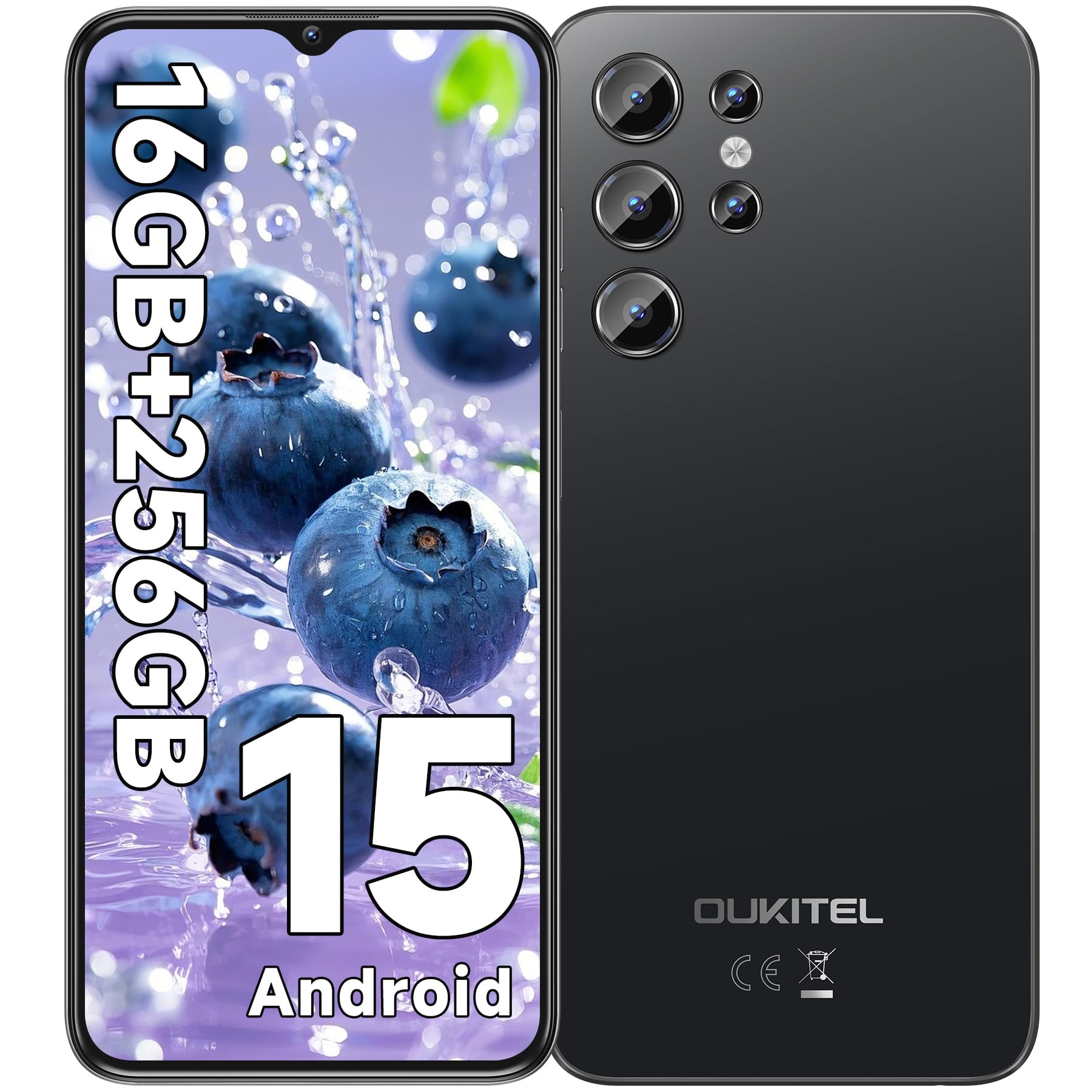 新品　OUKITEL C1 16GB RAM 128GB 本体 Amazon | OUKITEL C1 本体 SIMフリー スマホ 6.52インチ HD 大画面