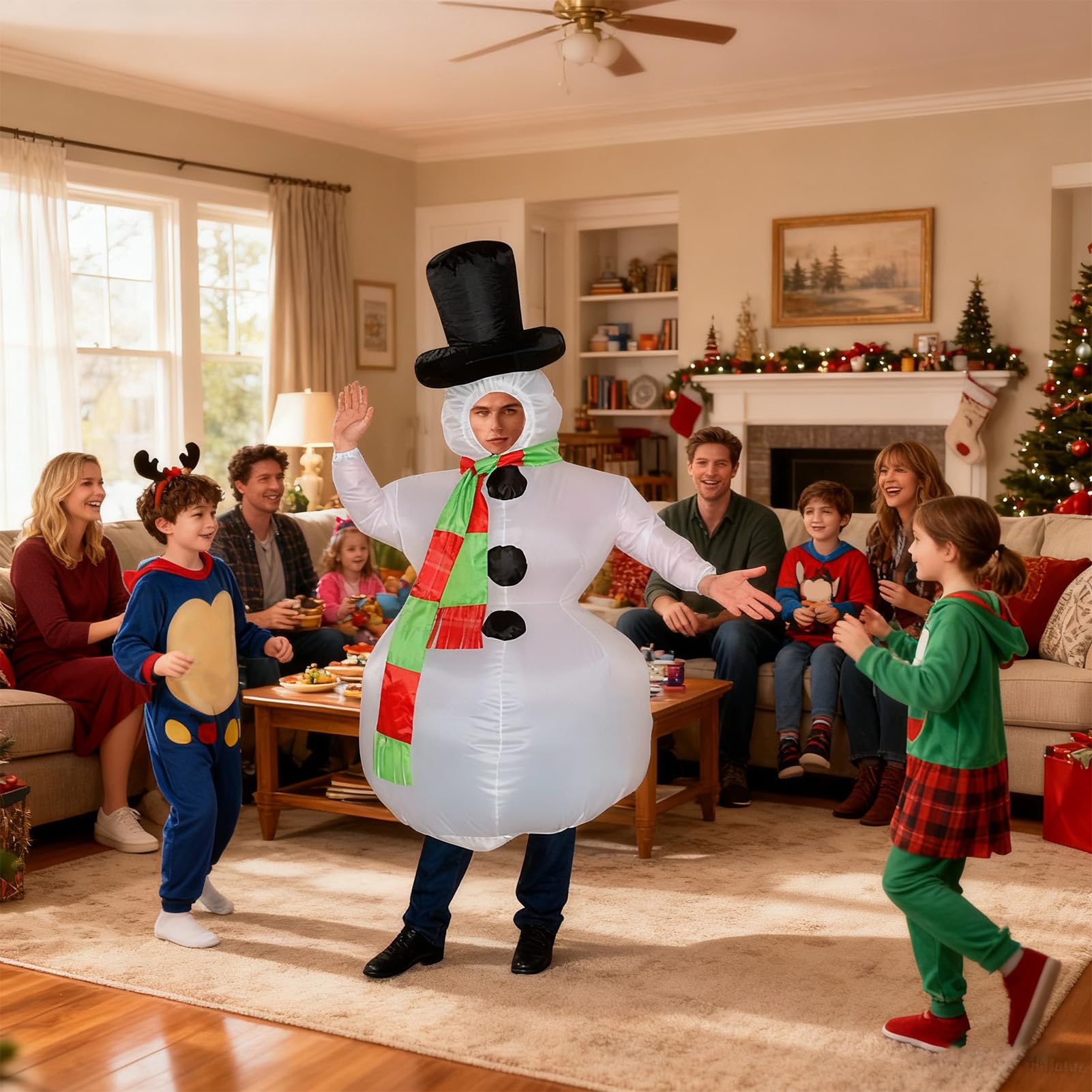 Costume Da Pupazzo Di Neve Gonfiabile Abito Gonfiabile Per Natale