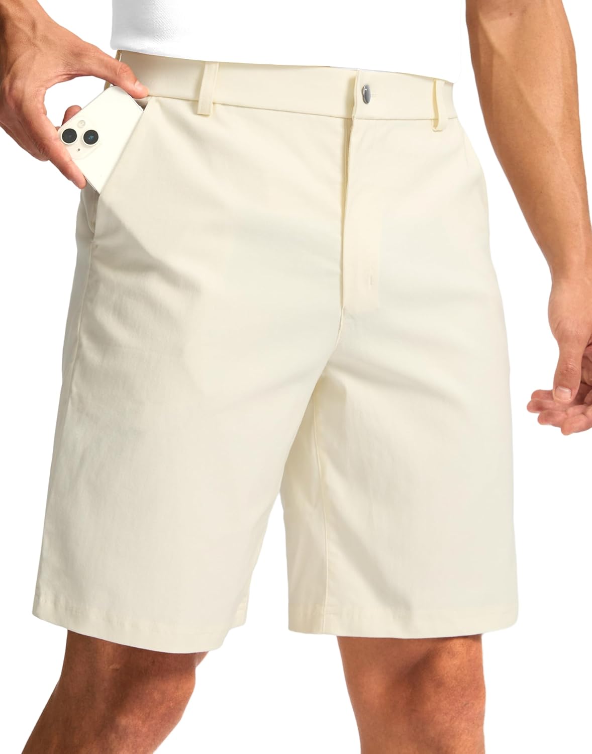G Gradual Men's Golf Dress Shorts 5"/ 7"/ 9" Stretch Casual Work Flat Front Shorts for Men with 3 Pockets Quick Dry