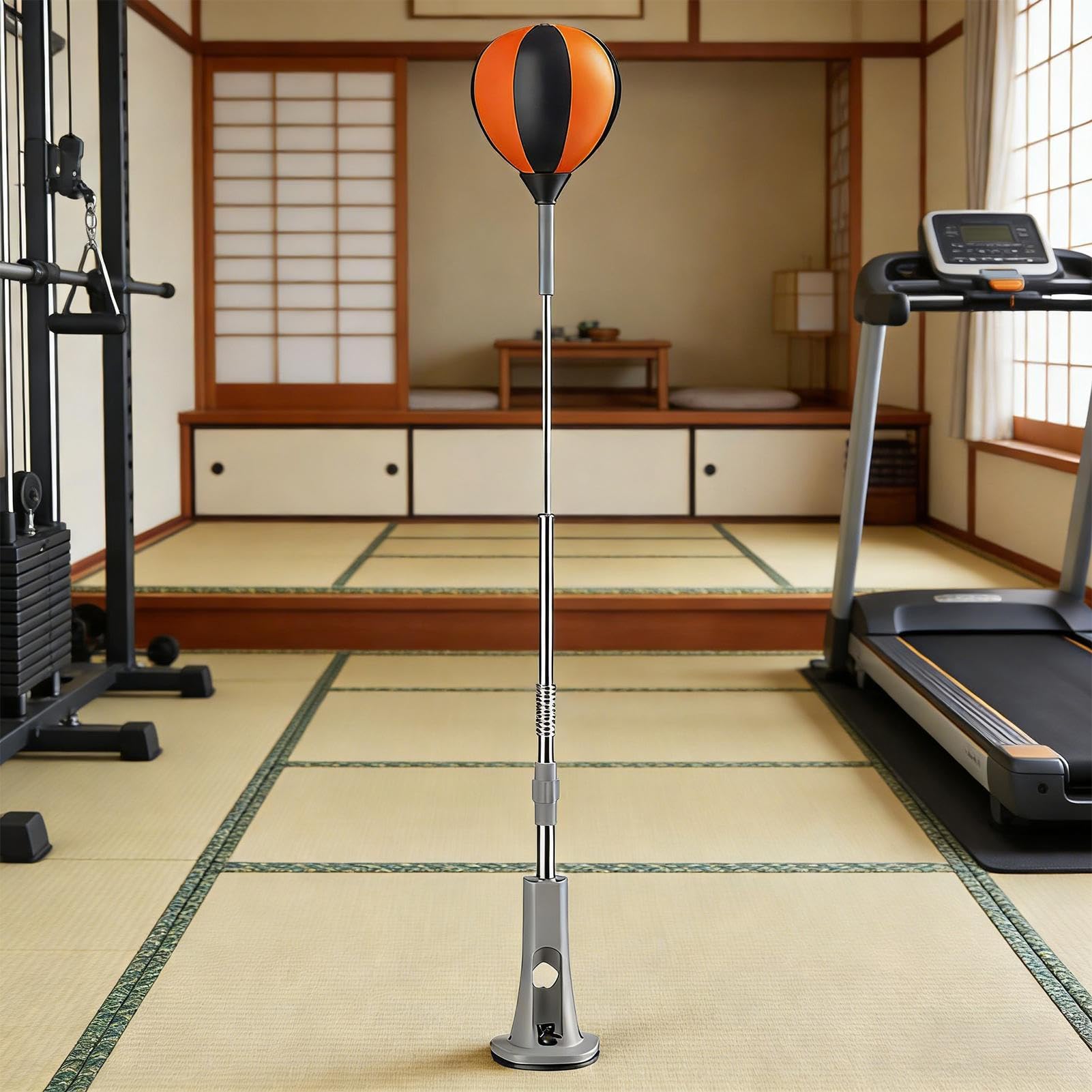 Worek Bokserski Z iem Trener Bokserski | Z Regulowaną Wysokością I -przyssawiającą Się Bazą Dla Dzieci Młodzieży I Domowej Siłowni Sztuk Walki