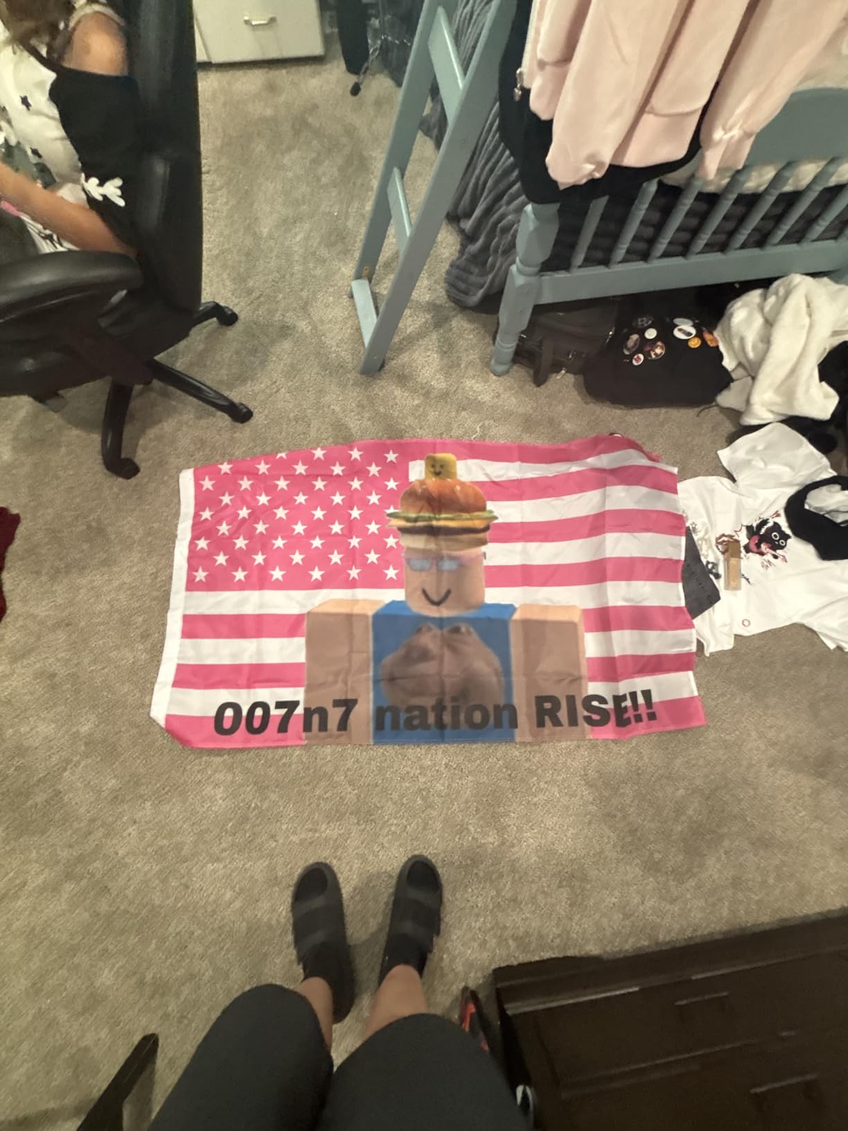 Custom American Tapestry Flag with Picture photo review