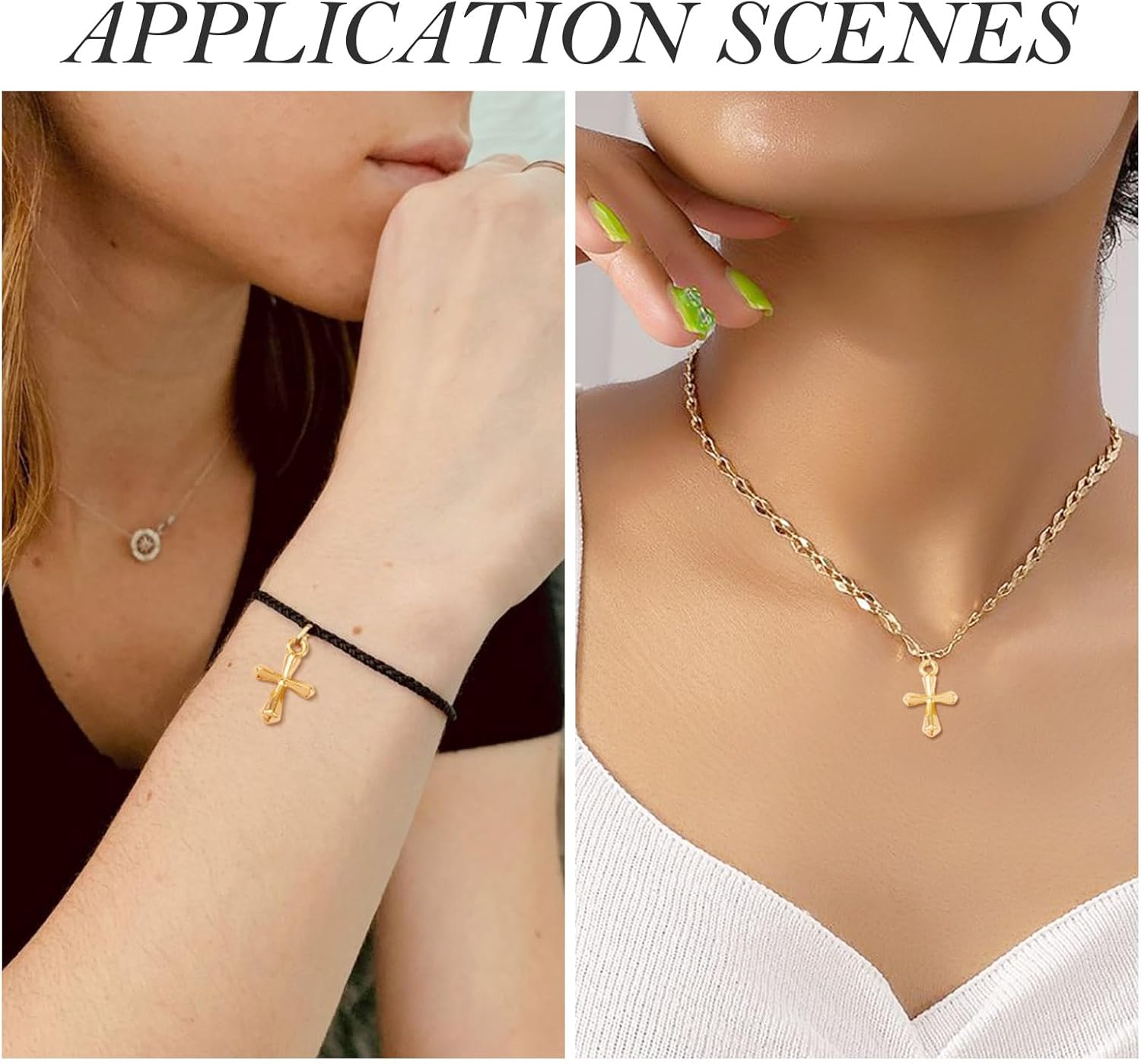 Pandahall 20Pcs 18K Real Gold Plated Cross Charms Tiny Brass Crucifix Cross Pendants Metal Cross Dangle Charms for Easter Necklace Earrings Keychains Jewelry Making - Image 4