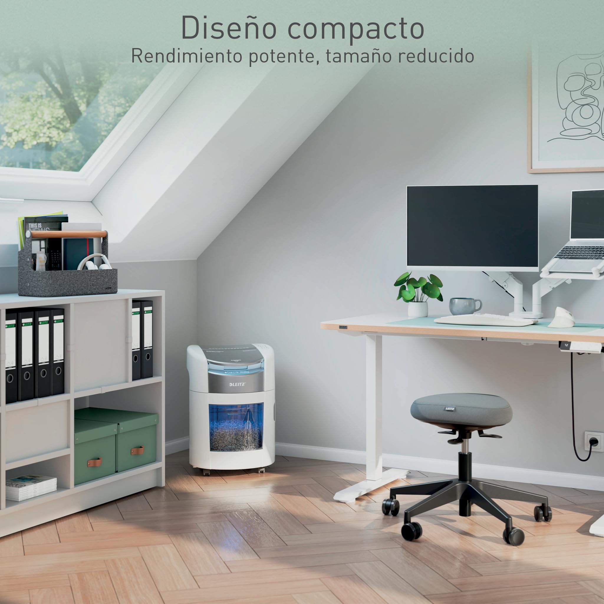 Leitz IQ OptiMax Autofeed 150 Destructora Microcorte Seguridad P5
