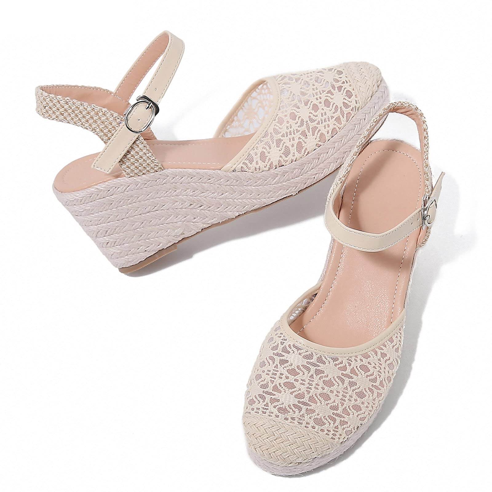 Generico Sandales Femme éTé Confortables LéGèRes AntidéRapantes Semelle Souple Respirantes Chaussures Femme éTé Mode Mules OrthopéDiques Pieds Larges Ville Vacances