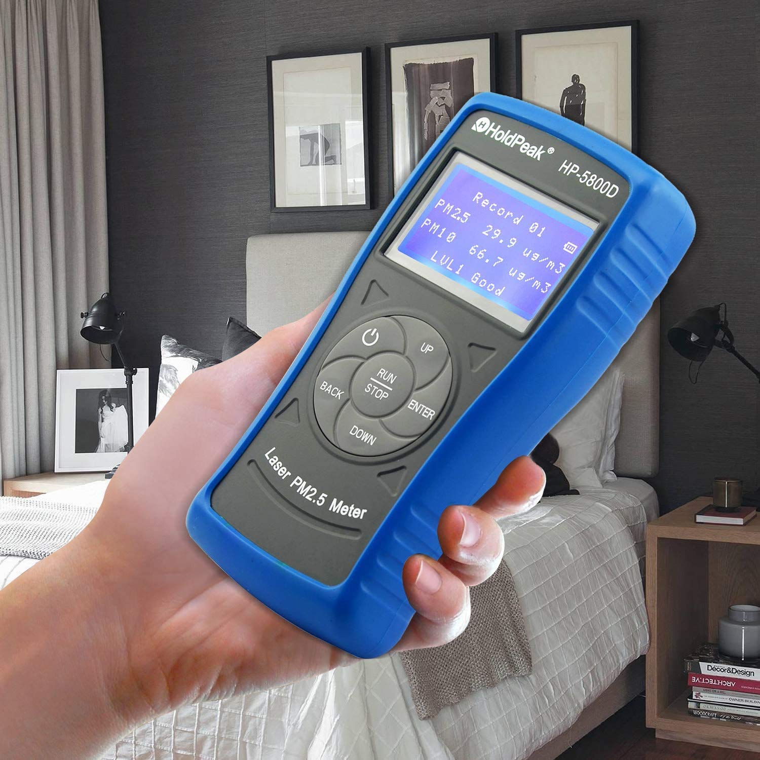 Black Friday - 80% OFF Holdpeak HP-5800D Air Particulate Meter PM2.5 PM10 Monitor Meter Pro Particulate Matter Detector, Accuracy +/- 20% Tester with Backlit for Air Quality Monitoring Indoor Outdoor 🔥 Hot Deals Holdpeak HP-5800D Air Particulate Meter PM2.5 PM10 Monitor Meter Pro Particulate Matter Detector, Accuracy +/- 20% Tester with Backlit for Air Quality Monitoring Indoor Outdoor