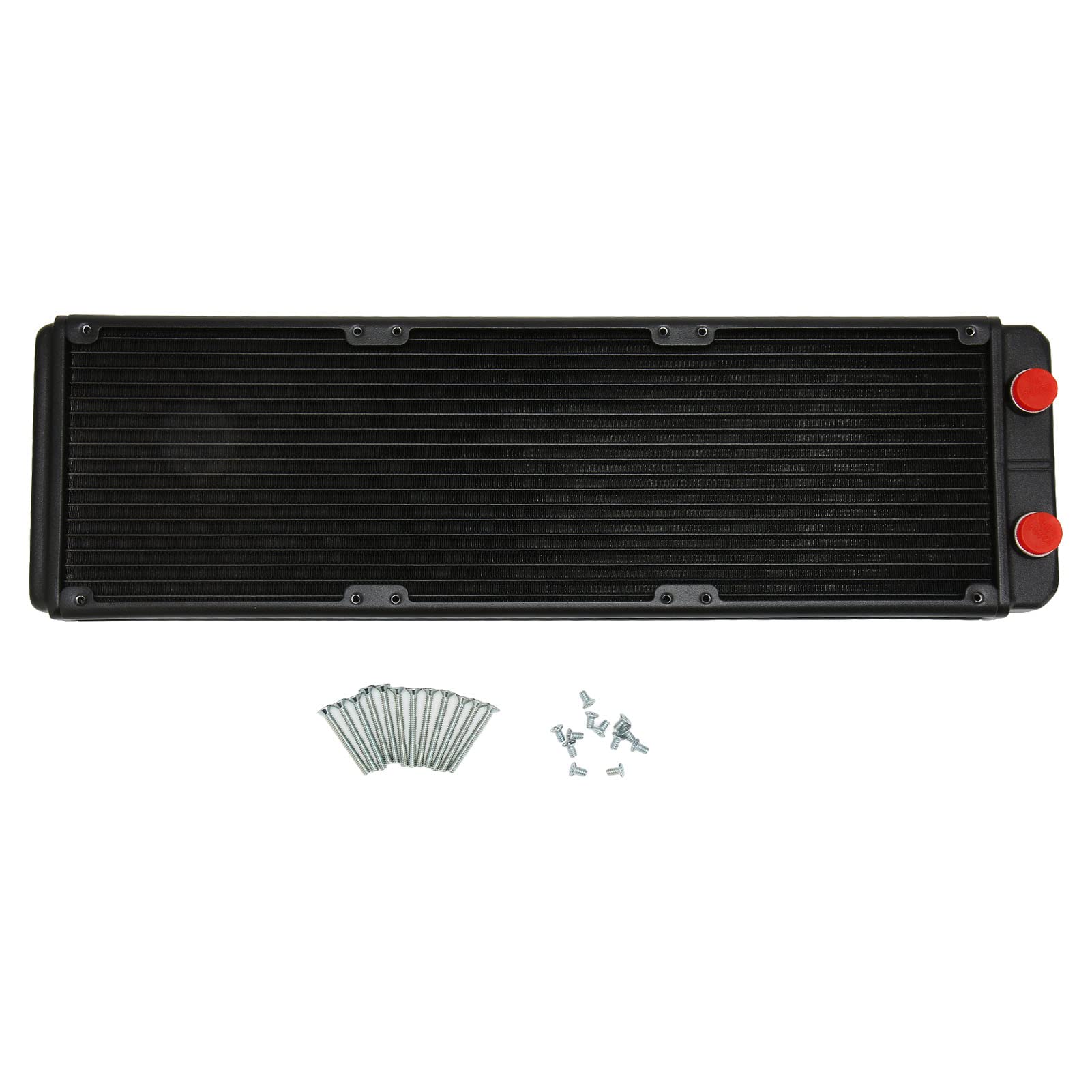 Radiatore di Raffreddamento Ad Acqua Tubo di Rame Ad Alta densità Efficiente Dissipazione del Calore per Computer di Raffreddamento a Liquido Fai-da-te 399x119x27mm