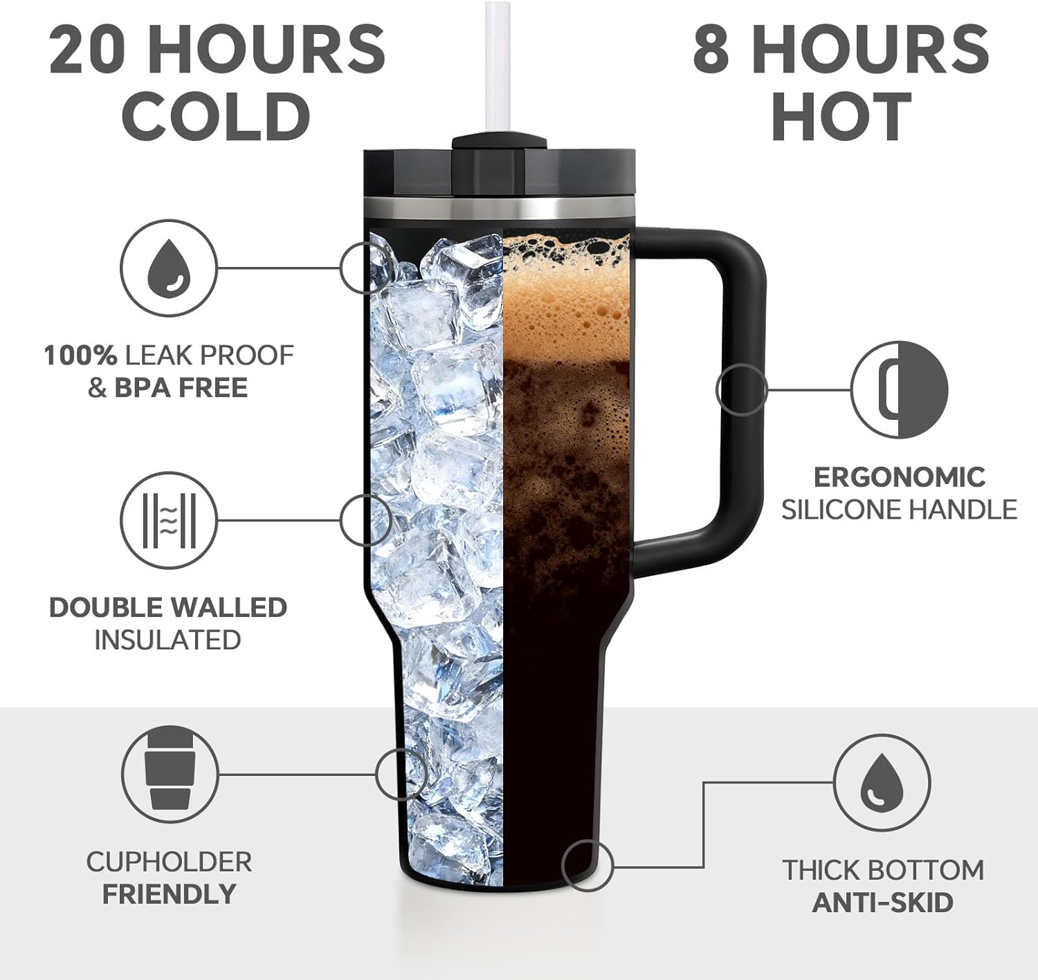 Fufendio Fourth Wing Merch, 40oz Tumbler Mug with Handle & Straw, Funny Inspired Fantasy Book Lovers Gifts for Women, 4th Wing Bookworm Bookish Dragon Merchandise - Image 7