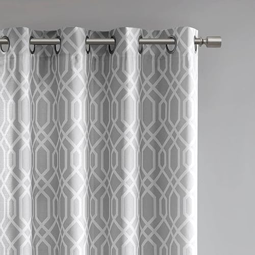 Miniatura 2 de Sun Smart Albina - Cortina opaca de eficiencia energética para dormitorio, textura Ogee de lujo, paquete de 1 panel para ventana, sala de estar,