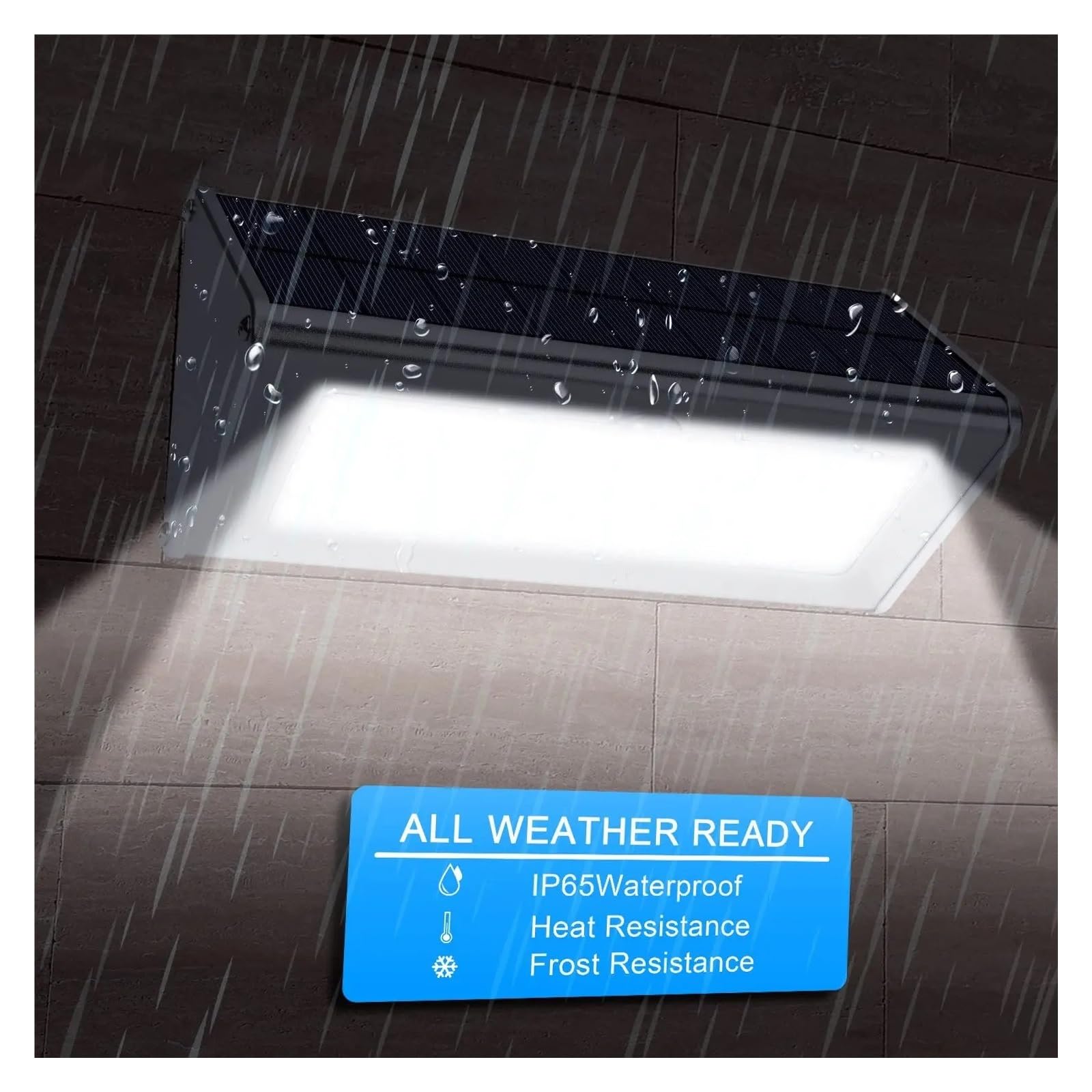 Faretto LED da esterno Lampada Solare A LED For Esterni, Impermeabile, In Alluminio, RIR, Con Sensore Di Movimento, Lampada Da Percorso Ad Energia Solare, For Illuminaze Di Sicurezza A Parete Del Reci