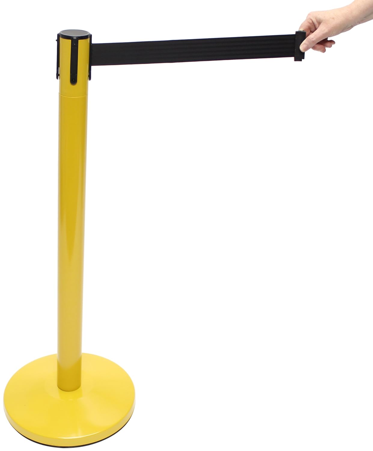 Accuform PRB843BK Steel Blockade Retractable Belt Tape Facility Traffic