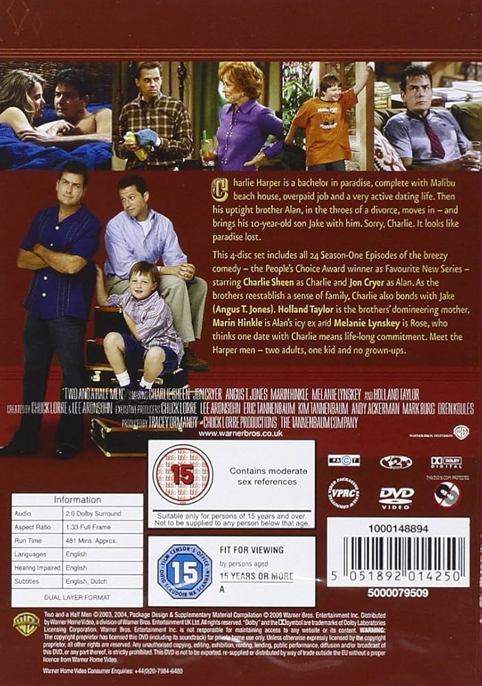 Two And A Half Men: The Complete First Season : Charlie