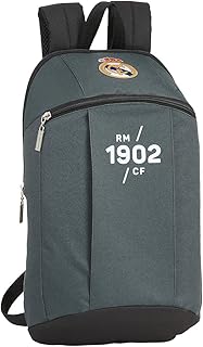 Mini Mochila Safta de Uso Diario de Real Madrid Carbon, 220x100x390 mm