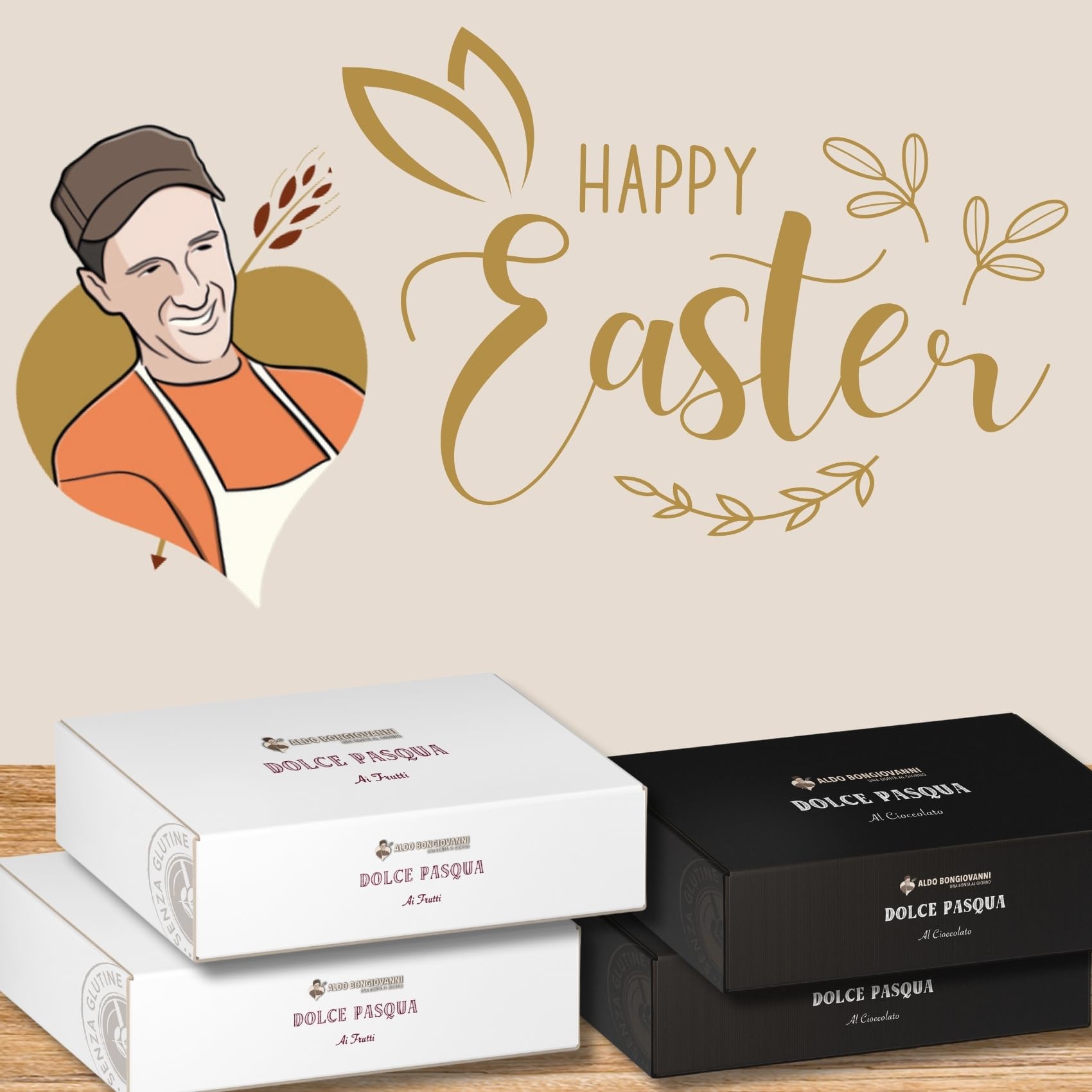 Dessert de Pâques Sans Gluten et Sans Laitiers, Gâteau Artisanal aux Raisins Secs et Fruits Confits, 700 Gr