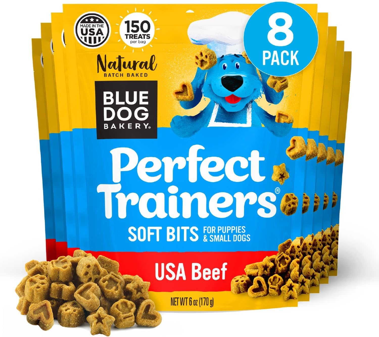 Blue Dog Bakery Perfect Trainers Treats – Beef, small & soft chewy dog treats