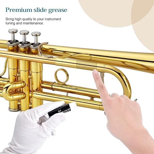 Miniatura 5 de ZBY - Kit de limpieza de trompetacorneta kit completo de limpieza de trompeta kit de cuidado de limpieza de trombón premium cepillo de orificio