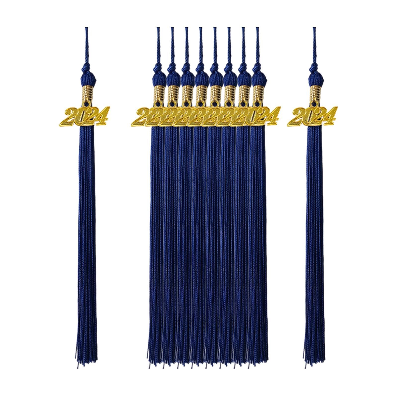 10x Graduation Cap Hat Tassel Academic Charm Supplies Ceremonies Accessories blue-image-24