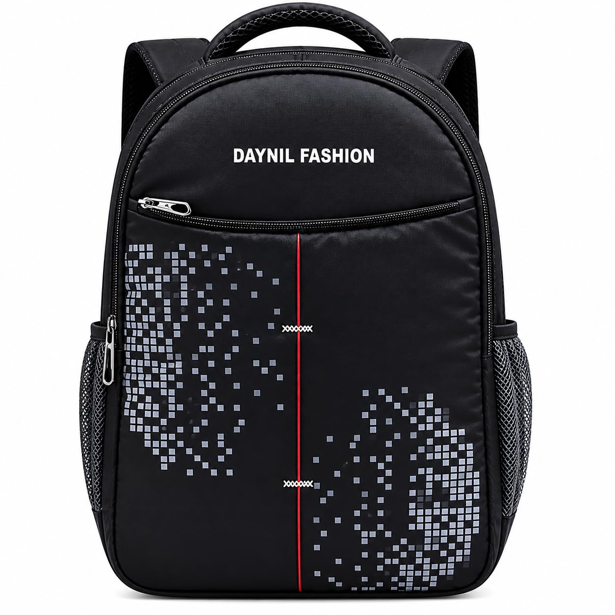 35L Waterproof Backpack for Men Women Boys Girls | Laptop Bag for School College Travel | Stylish Casual Daypack | Black Multi-Compartment Travel Backpack-image-16