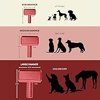 Vista 2 de Fenrir Hammer - Juguete masticable (pequeño, rojo)