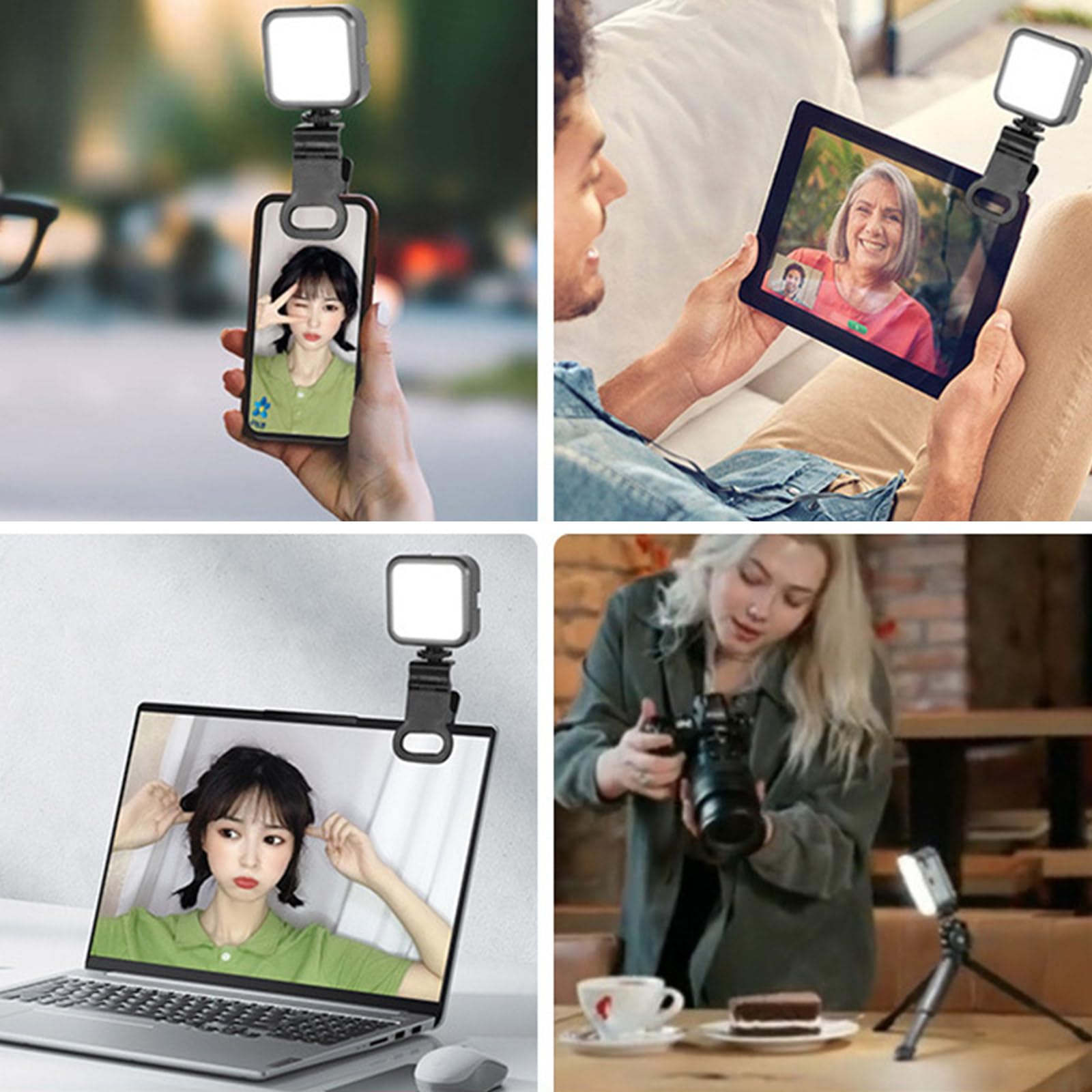 Supporto Per Fotocamera Da Monitor - Clip Con Connettore 1/4", Per Webcam, Luci E Streaming - Foto 8