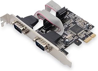 DIGITUS IO-Karte - PCIe - Serielle Schnittstellen-Karte - 2-Port DSUB-9 - Chipsatz ASIX99100