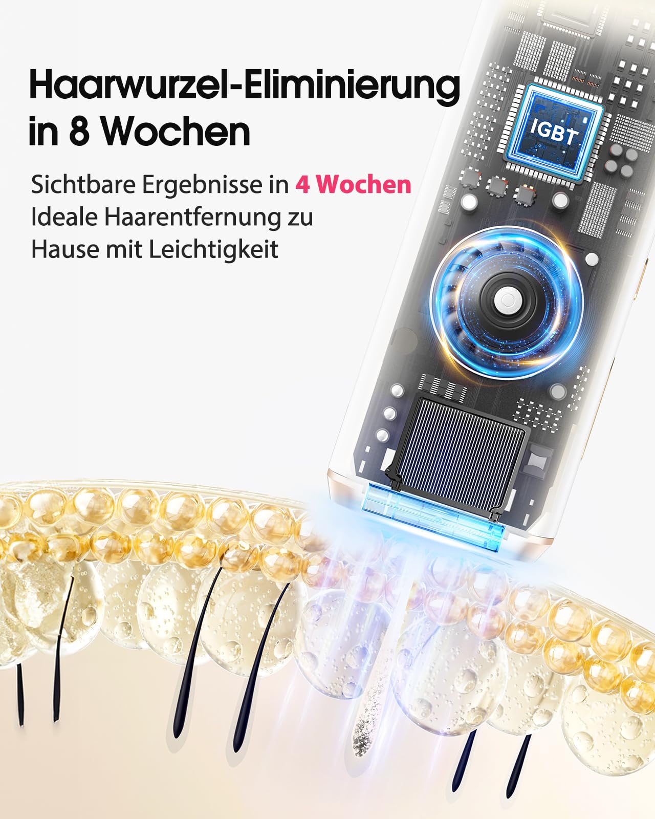 IPL Geräte Haarentfernung mit 9 Energiestufen