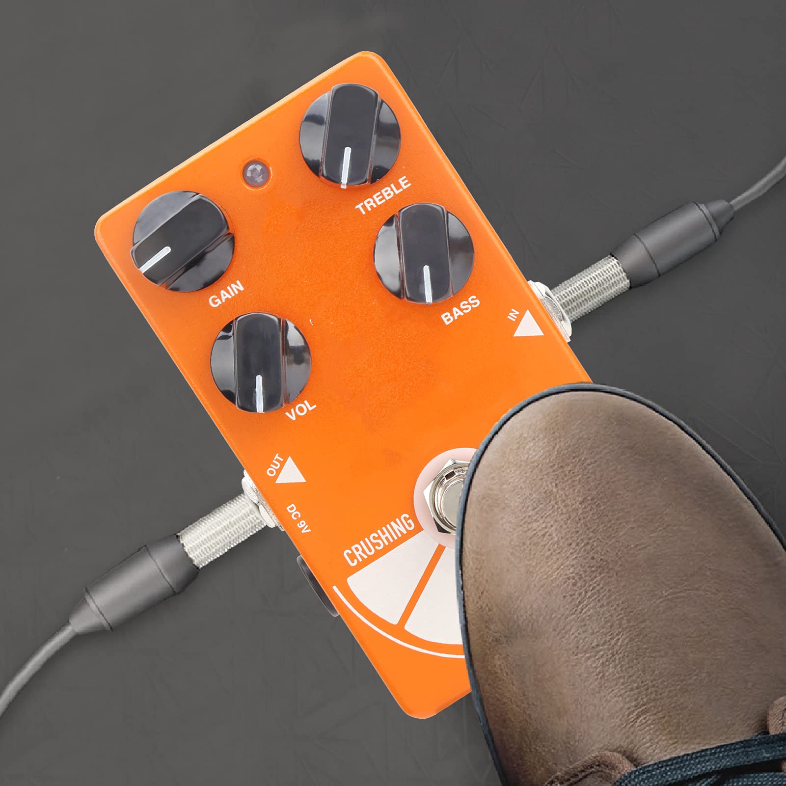 Pedał Overdrive do gitary elektrycznej, przenośny 4,4 X 2,5 X 1,3 cala Pedał Overdrive Mały rozmiar Pedał efektu Overdrive do gitary elektrycznej na gitarę