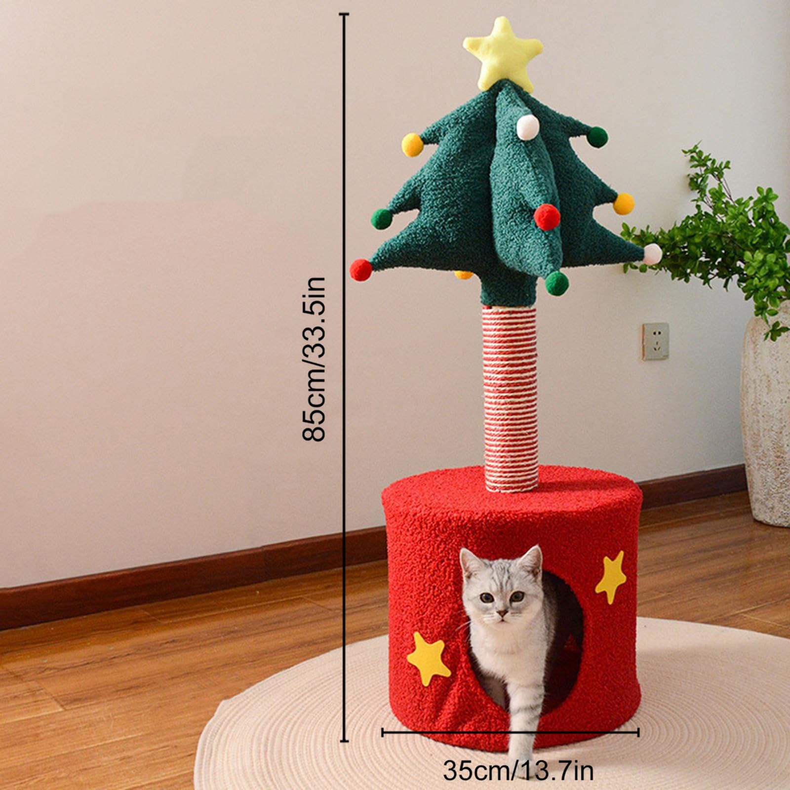 Tiragraffi a torre per gatti e casetta per giochi per interni