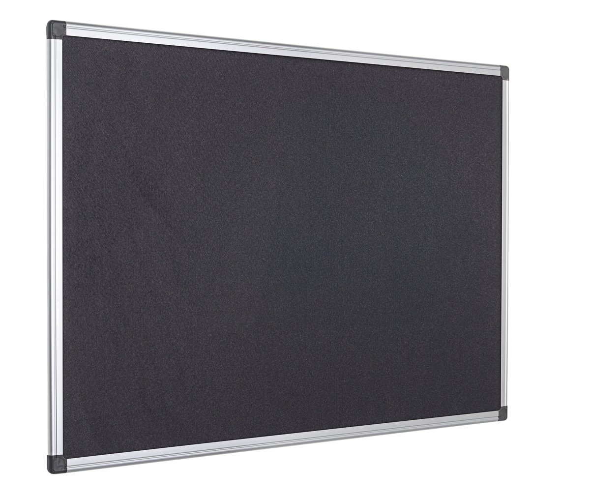 Bi-Office Notice Board Maya, Black Felt, Aluminium Frame, 60 x 45 cm