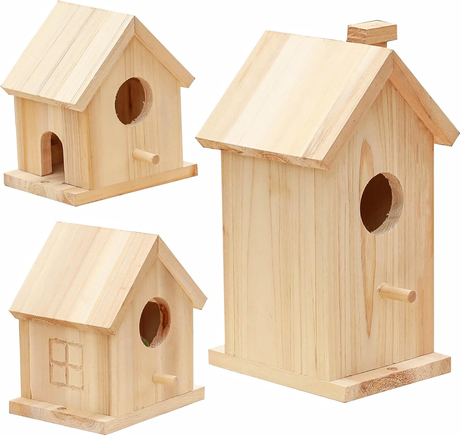 Wooden Bird House Kit,Outdoor Hanging DIY Birdhouse Kit for Kids Woodcraft,Bird Houses for Outside.