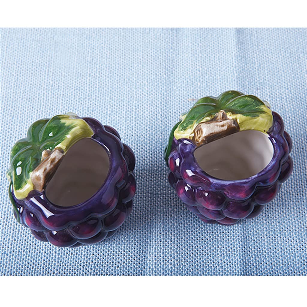 Scatola per stuzzicadenti in Ceramica Dipinta a Mano a Forma di Frutta Scatola per stuzzicadenti Decorazione per la casa Piccoli Ornamenti (D Come Mostra)