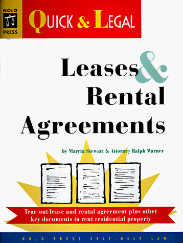 Leases & Rental Agreements (Quick & Legal Series) 2nd Ed.