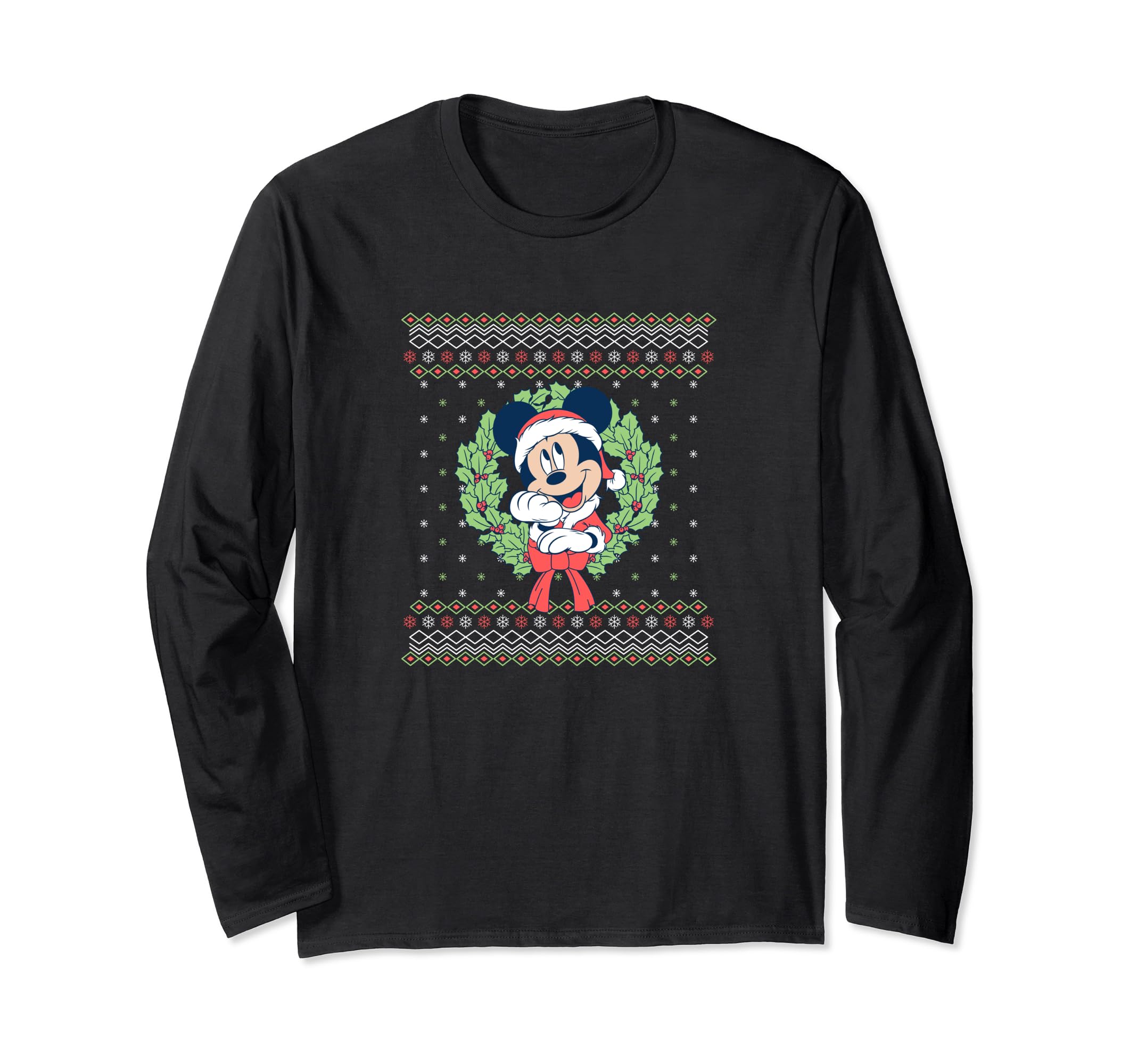 Haut de Noël Mickey Mouse Disney - Coton de qualité supérieure et coupe confort - 2